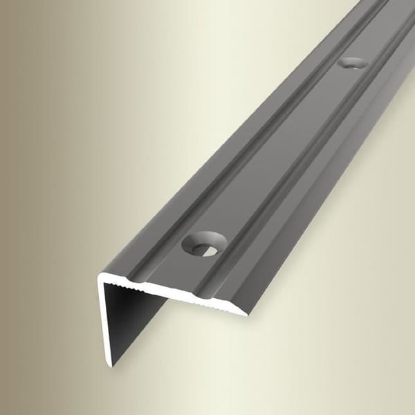 PROVISTON Hörnlist l 24,5 mm H 0 - 17 mm L 900 mm Anodiserad Aluminium Med spår Lätt att böja Silver Fäst med fördjupning
