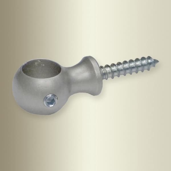 Ring 19 x 14 x 30 mm Mätt förnicklat mässing Diameter 13 mm Trappstänger Tillbehör Küberit
