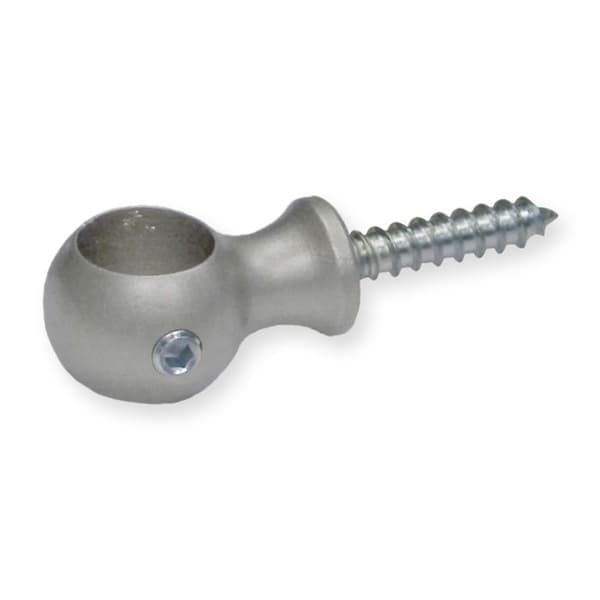 Ring 19 x 14 x 30 mm Mätt förnicklat mässing Diameter 13 mm Trappstänger Tillbehör Küberit