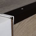 Miniatyrbild 2 av 5: PROVISTON Trappa kant 20 x 40 x 2700 mm Trappa kant Trappkant kombinerad Anodiserad mörkbrons aluminium Perc...