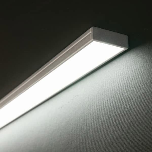 PROVISTON LED-profil i aluminium 32 x 11 x 2000 mm Vit LED-belysning Indirekt belysning LED-stänger 1 styck
