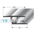 Miniatyrbild 1 av 2: Klippskonsol i anodiserad aluminium Silver L 1000 mm l 33.5 mm H 7 - 10 mm Genombruten