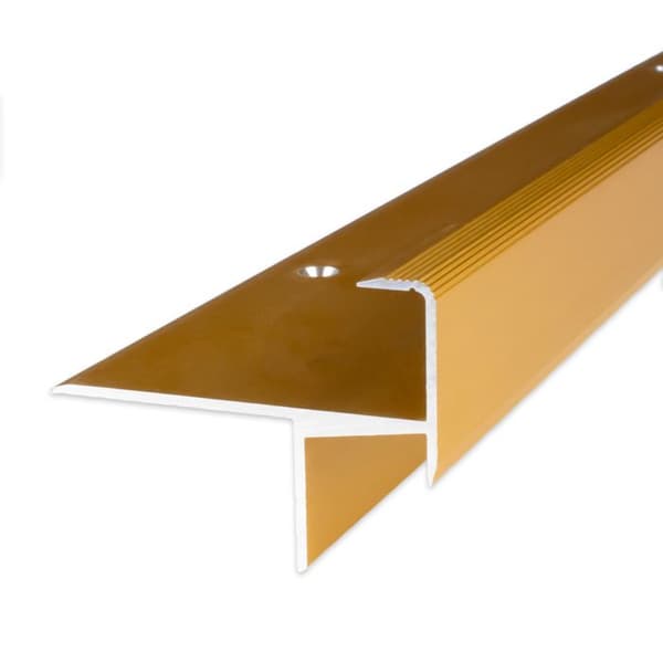 PROVISTON Profil för trappnos Aluminiumvinkel 33 x 153 x 1000 mm Silverfärgad