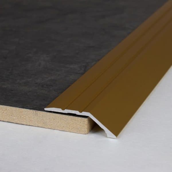 PROVISTON Anodiserad aluminium Guld L 34 mm H 8.5 mm Lång 2700 mm Att skruva Fast profil