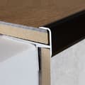 Miniatyrbild 5 av 6: Tröskel för laminat eller parkett golv hörnprofil golv tjocklek 10,3 mm anodiserad aluminium