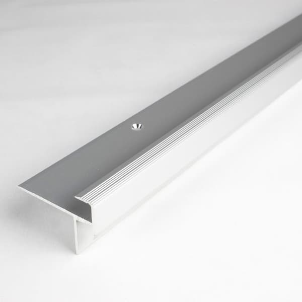 Tröskel för laminat eller parkett golv hörnprofil golv tjocklek 10,3 mm anodiserad aluminium
