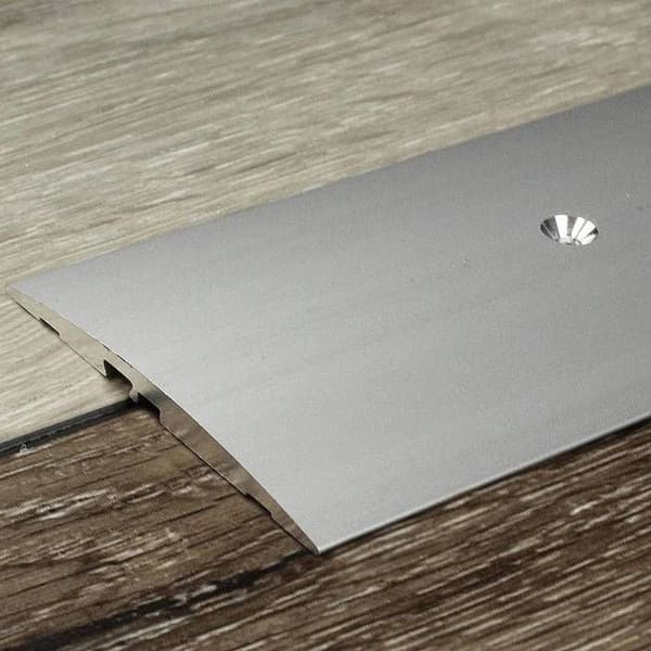 PROVISTON Profil av övergång Anodiserad aluminium mörkbrun l 58 mm H 4 mm L 1000 mm Genomgående borrad på sidan