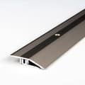 Miniatyrbild 1 av 6: PROVISTON Anpassningsprofil Alu anodiserat Stålutseende l 21mm H 5 - 9mm Förborrad L 2700 mm