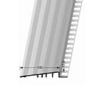 Miniatyrbild 4 av 5: Profil av återhämtningsplatta golv 12.5x100x2500mm Tjocklek 12.5mm i aluminium Küberit