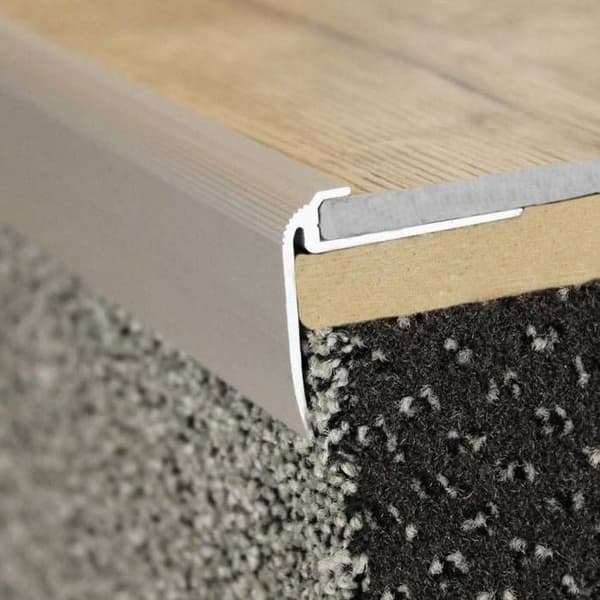 PROVISTON Infällningsprofil Anodiserad aluminium guld l 31 mm H 4.5 mm L 1000 mm Genomborrad Ramprofil Avslutningsprofil