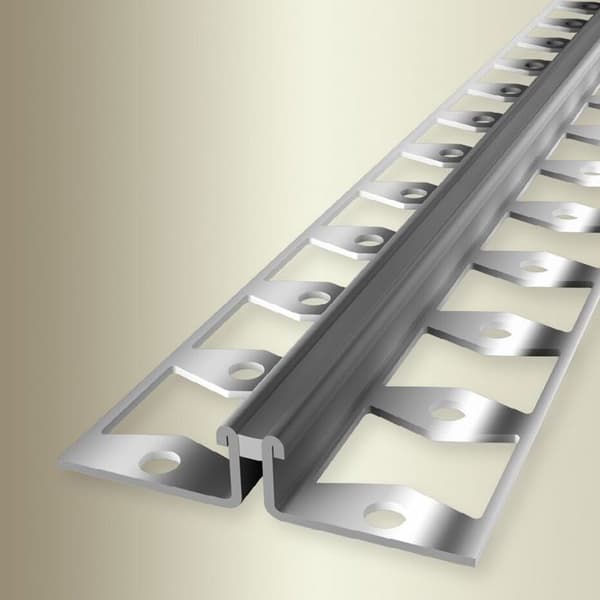 Profil av expanderingsfog L 51 mm Lång 2500 mm Alu Silikonfog Stansad