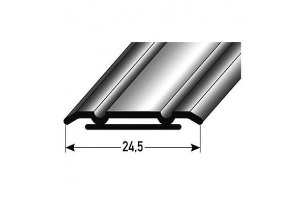 Anodiserad aluminiumtröskel Gold L 1000 mm l 24.5 mm H 1.25 mm Självhäftande