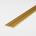 Miniatyrbild 1 av 6: Anodiserad aluminiumtröskel Gold L 1000 mm l 24.5 mm H 1.25 mm Självhäftande