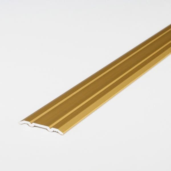 Anodiserad aluminiumtröskel Gold L 1000 mm l 24.5 mm H 1.25 mm Självhäftande