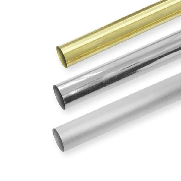 Massiv trapplint med knopp av ek 9 x 9 x 900 mm Brunt mässing 9 mm i diameter Küberit