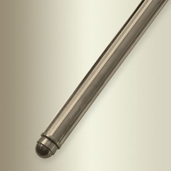 Massiv trapplint med knopp av ek 9 x 9 x 900 mm Brunt mässing 9 mm i diameter Küberit
