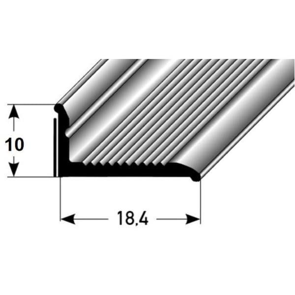 Självhäftande sockel 10 x 18,4 mm för väggavslutning i anodiserad aluminium ljusbrons-2700