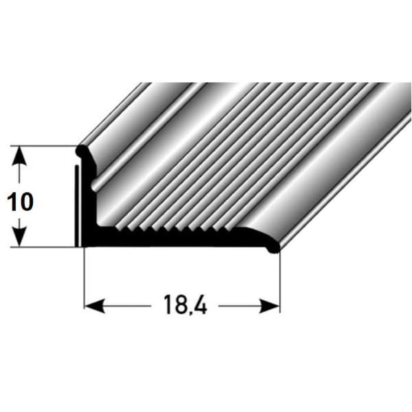 Självhäftande sockel 10 x 18,4 mm för väggavslutning i anodiserad aluminium ljusbrons-2700