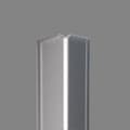 Miniatyrbild 2 av 6: Kantförstärkare 30 x 30 mm i aluminium med enkel vikning, självhäftande eller borrad - silver - 1,5 mm - 2500 - självhäftande
