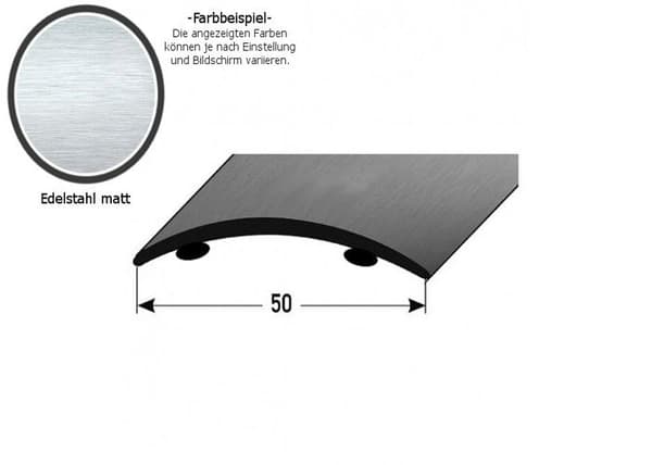 Tröskelstång 50 mm Typ 155 Matt stål Tjock 1,5 mm - Klistermärke