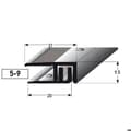 Miniatyrbild 3 av 6: Avslutningsprofiler med laminat avslutningslist H 5 - 9 mm l 21 mm i 2 delar anodiserad aluminium borrad-guld-2700