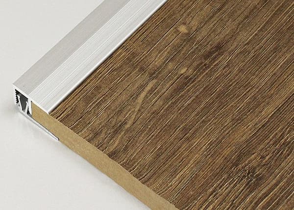 Klipprofil för avslutning, dekorlist i laminat H 7 - 10 mm l 21,5 mm i 2 delar anodiserad aluminium - ljusbrons - 100...