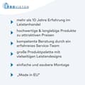 Miniatyrbild 4 av 4: PROVISTON Profil LED i aluminium 20 x 16 x 2000 mm Vit LED-belysning Indirekt belysning LED-stänger 1 styck