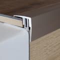 Miniatyrbild 4 av 6: Nez de marche för laminatparkett hörn H 7 x 15,5 mm l 28 mm i 3 delar anodiserat aluminium med hål Flex-guld-2700