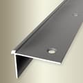 Miniatyrbild 1 av 6: PROVISTON Trappsteg 3 x 39 x 2500 mm Aluminium Skruvmontering silver