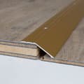 Miniatyrbild 3 av 5: Profil för finishing Laminatgolv 8.5 -15.5 mm Aluminium anodiserad -Guld- Självhäftande-15.5 x 1000 mm