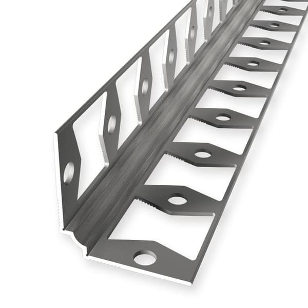 Väggprofil "No. 160" 25 x 25 x 2700 mm Alu Hörnprofil tapet Slät Stämplad stål slutet