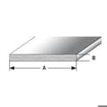 Miniatyrbild 3 av 4: Plinth i profilerad rostfritt stål för montering 2500 mm borrad Typ av borrad fästning Tjocklek 1 mm L 2500 mm l 100 mm