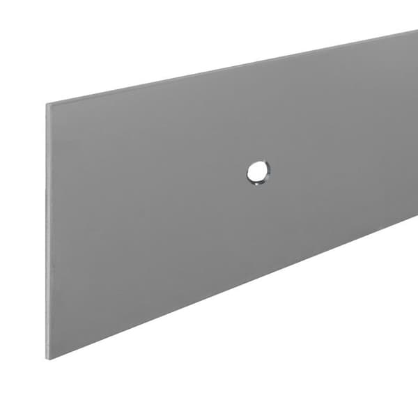 Plinth i profilerad rostfritt stål för montering 2500 mm borrad Typ av borrad fästning Tjocklek 1 mm L 2500 mm l 100 mm