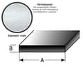 Miniatyrbild 1 av 4: Plinth i profilerad rostfritt stål för montering 2500 mm borrad Typ av borrad fästning Tjocklek 1 mm L 2500 mm l 100 mm