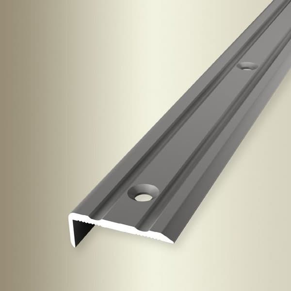 PROVISTON Hörnprofil l 24,5 mm H 0 - 7 mm L 900 mm Anodiserad Aluminium Med spår Lätt att böja Silver Genomgående hål