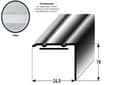 Miniatyrbild 4 av 6: PROVISTON Hörnlist Alu anodiserad Silver l 24.5 mm H 10 mm Självhäftande L 1000 mm