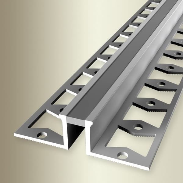 Profil för dilatationsfog 14 x 51 mm H för inramning 12.5 mm Profil för kakel Stängt Stämplat Küberit