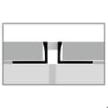 Miniatyrbild 5 av 5: Profil för dilatationsfog 14 x 51 mm H för inramning 12.5 mm Profil för kakel Stängt Stämplat Küberit