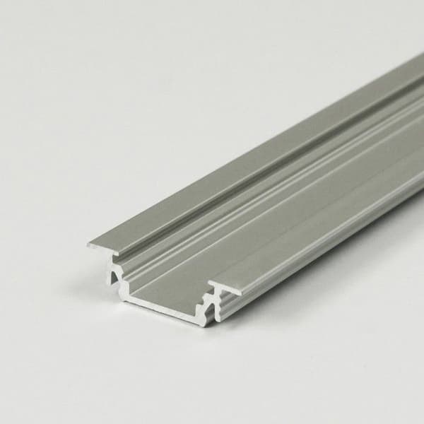 PROVISTON Profil LED i aluminium 20 x 8 x 2000 mm Svart anodiserad LED-belysning Indirekt belysning LED-lister 1 styck