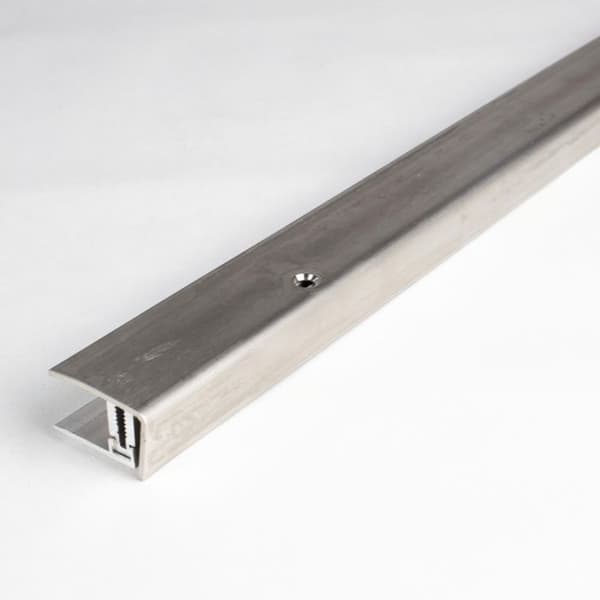 Avslutningsprofil för laminatgolv H 7 x 9 mm rostfritt stål Flex