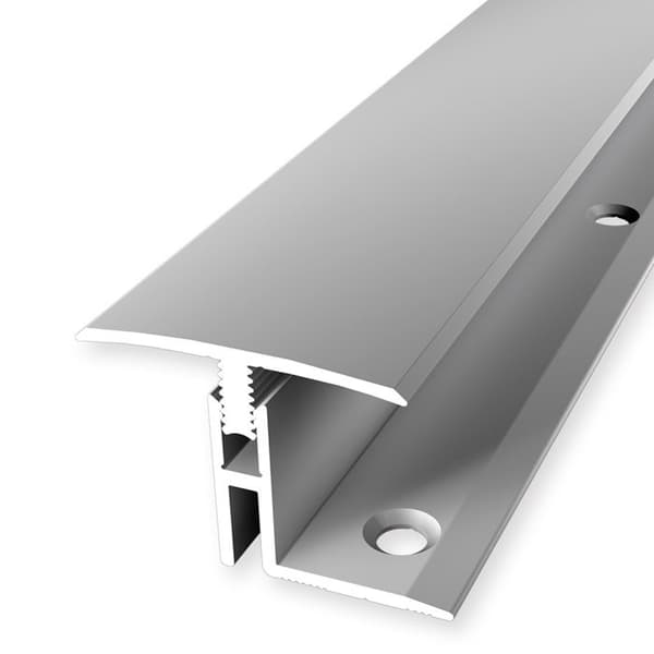 PROVISTON Övergångsprofil Profil för parkett l 31,5 mm Kompensation av H 17 - 22 mm L 1000 mm Aluminiumprofil Silver...