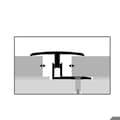 Miniatyrbild 4 av 5: Profilrör kompensering Laminerad l 31,5 mm Höjdskillnad 7 - 12 mm i Alu Stålutseende L 1000 mm