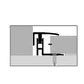 Miniatyrbild 4 av 5: PROVISTON Inläggsprofil Parkettkompensation l 21 mm H 12 - 17 mm L 2000 mm Aluminiumprofil Sand