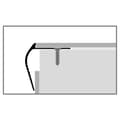 Miniatyrbild 5 av 5: Nez de marche 50 x 48 x 2500 mm Alu Cornière Percé fraisé diff. s Küberit Argent
