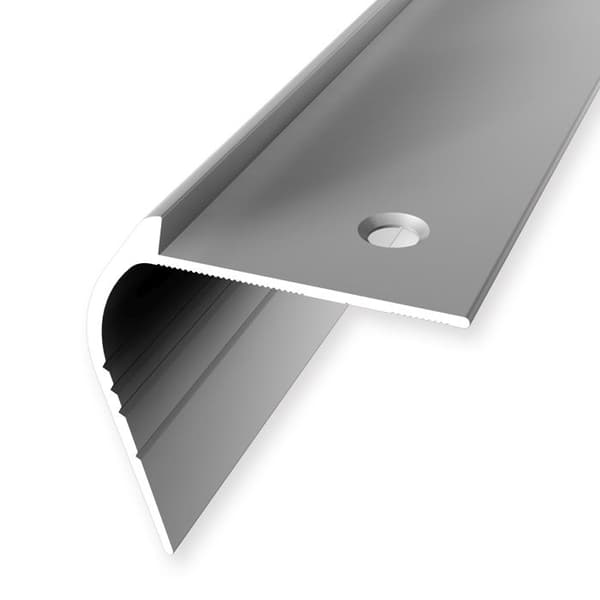 Nez de marche 50 x 48 x 2500 mm Alu Cornière Percé fraisé diff. s Küberit Argent