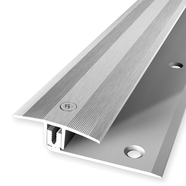 Flexibelt profil återställning Parkett l 37 mm Höjdskillnad 7 - 17 mm Silver L 1000 mm fint slipad