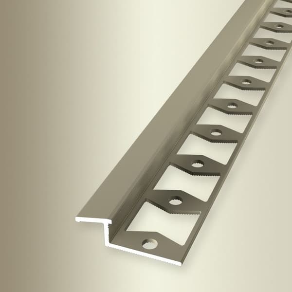 Återställningsprofil kakel 8x11x2500mm Tjocklek 6-8mm i aluminium Küberit Färg sand