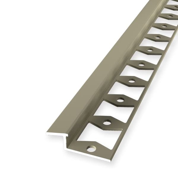 Återställningsprofil kakel 8x11x2500mm Tjocklek 6-8mm i aluminium Küberit Färg sand