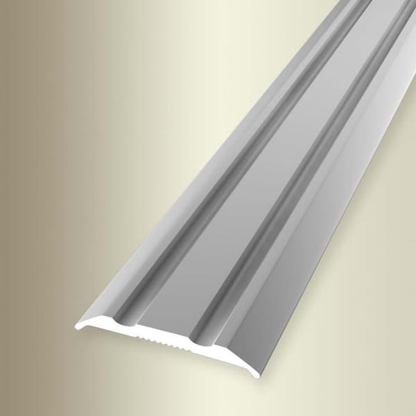 Tröskelstång 3 x 25 x 2700 mm aluminium Strängad tröskelstång silver Küberit