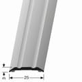 Miniatyrbild 4 av 4: Tröskelstång 3 x 25 x 2700 mm aluminium Strängad tröskelstång silver Küberit